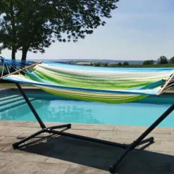 Structure pour hamac coloris vert en polypropylène Set MetaliK