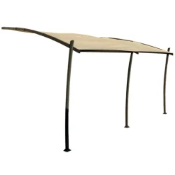 Structure pour toile coloris gris en aluminium Kyoto Couleurs du monde - 3,5 x 4 m