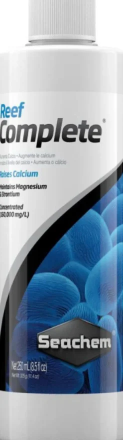 Supplément de calcium stable pour aquarium récifal Seachem Reef Complete - 250 ml