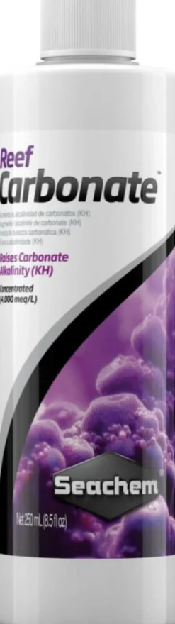 Supplément exclusif de sel concentré pour aquarium récifal Seachem Reef Carbonate - 250 ml