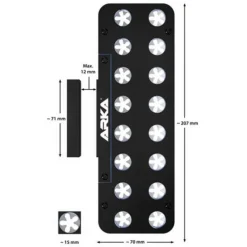 Support à boutures spécialisé, 16 trous, ARKA MyReef Frag Rack