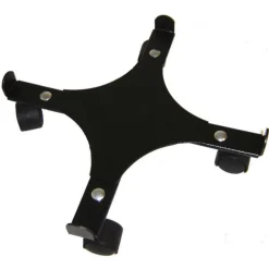 Support 4 roulettes extensible gris martelé 34 à 51 cm