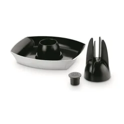 Support de cuisson pour poulet rôti Weber noir 24 x 20 cm