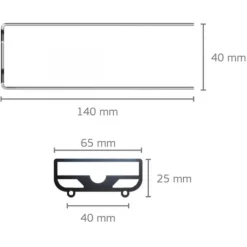 Support de cuve universel, pour rampes LED Helialux, JUWEL - modèle UniversalFit