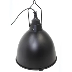 Support de lampe pour terrarium coloris noir Reptile Planet Reptidome 22 - Ø 22 x H 24 cm