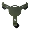 Support de pot à 3 roulettes extensible en acier vert kaki Louis Moulin - 27/37 cm