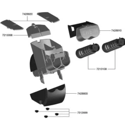 Support intérieur pour distributeur d'alimentation double EHEIM Pièces détachées - modèle TWINfeeder 3582