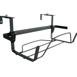 Support jardinière extensible en métal gris martelé 44 à 65 cm