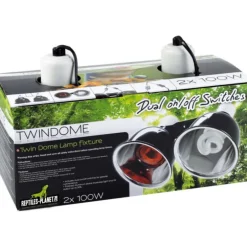 Support pour éclairage et chauffage terrarium Reptile Planet Twindome - Ø 14 x H 16 cm