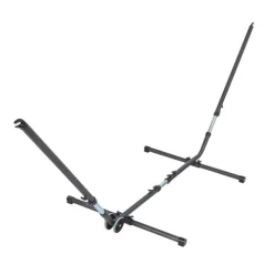 Support pour hamac coloris noir en métal Universal Jobek Hamacs - 390 x 100 x 130 cm