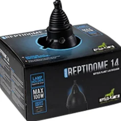 Support pour lampe terrarium coloris noir Reptile Planet Reptidome 14 - Ø 14 x H 18,2 cm