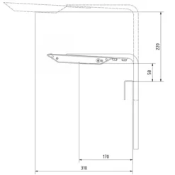 Support pour rampe LED aquarius, spécificité BW, AQUA MEDIC - modèle Plus Holder