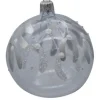 Suspension boule décorative Nordique coloris transparent en verre - Ø 7 cm