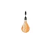 Suspension en verre forme ampoule Raindrop LED à pile Ø 16 x H 28,5 cm