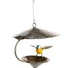 Suspension mangeoire métal forme cône avec mésange