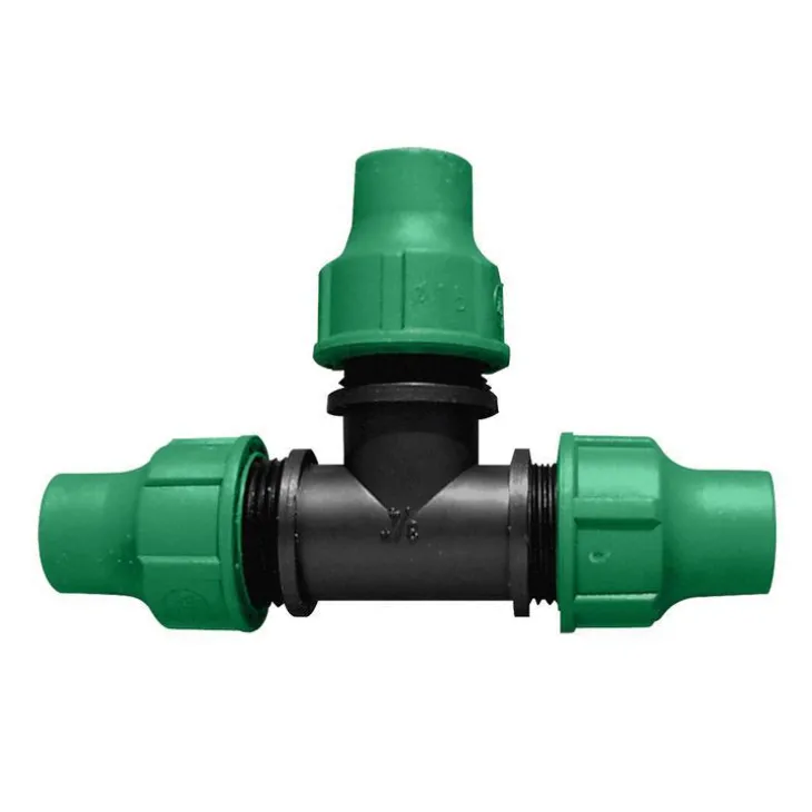 Té avec bague de serrage