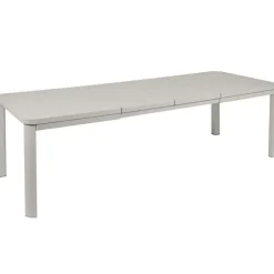 Table avec rallonges coloris gris en acier Oléron Fermob - 82 x 82 x 74 cm