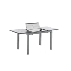 Table balcon coloris noir en aluminium Caméline II - 110 x 170 x 70 cm