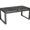 Table basse coloris anthracite/ Slate en aluminium Stern - 110,5 x 60 x 45 cm