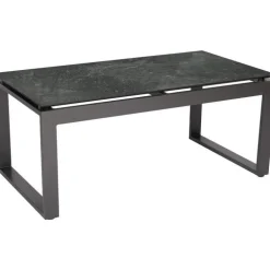 Table basse coloris anthracite/ Slate en aluminium Stern - 110,5 x 60 x 45 cm
