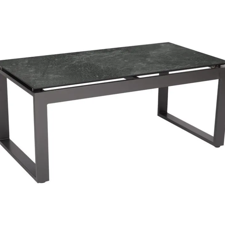 Table basse coloris anthracite/ Slate en aluminium Stern - 110,5 x 60 x 45 cm