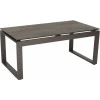 Table basse coloris gris en aluminium Stern - 110,5 x 60 x 45 cm