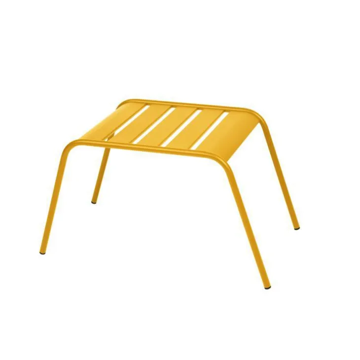 Table basse coloris jaune en acier Monceau - 59,5 x 48 x 41 cm