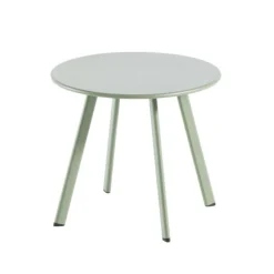 Table basse coloris vert en acier Massai - 35 cm