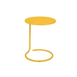 Table basse déportée coolside coloris jaune en acier Fermob - 53 cm