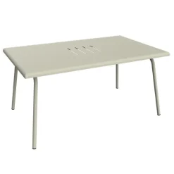 Table basse Monceau rectangulaire coloris gris en acier Fermob - 92 x 57 cm