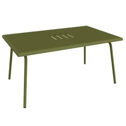 Table basse Monceau rectangulaire coloris vert en acier Fermob - 92 x 57 cm