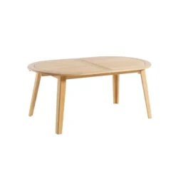 Table coloris beige en teck - 180 x 240 x 100 cm