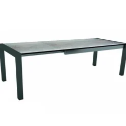 Table coloris gris en aluminium Stern