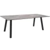 Table coloris gris en aluminium Interno Stern - 220 x 100 cm