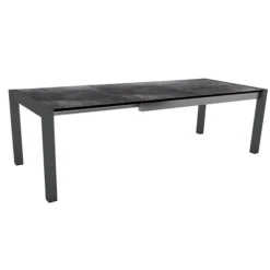 Table coloris noir en aluminium Stern