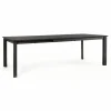 Table de jardin extensible anthracite BIZZOTTO konnor - 160/240x100cm