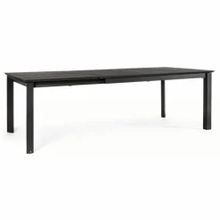 Table de jardin extensible anthracite BIZZOTTO konnor - 160/240x100cm