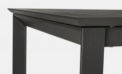 Table de jardin extensible anthracite BIZZOTTO konnor - 160/240x100cm