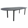 Table de jardin extensible ovale en aluminium PROLOISIRS Genes - 200/260x140cm