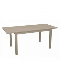 Table de jardin extensible en aluminium PROLOISIRS GENES - L.110/170 x H.70 cm