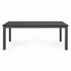 Table de jardin extensible anthracite BIZZOTTO Konnor - 200/300x110x76cm