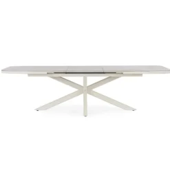 Table extensible en aluminium et pierre sintérisée Bizzotto Pascal Pélican