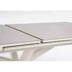 Table extensible en aluminium et pierre sintérisée Bizzotto Pascal Pélican