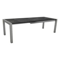 Table extérieure extensible coloris graphite/Slate en aluminium Stern - 174/214/254 x 90 x 75 cm