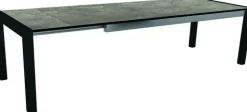 Table extérieure extensible en aluminum HPL Stern - 174 x (214/254) x 90 x 7 cm