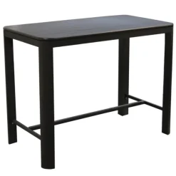 Table haute de jardin en aluminium, couleur graphite PROLOISIRS EOS - 140x105x74cm
