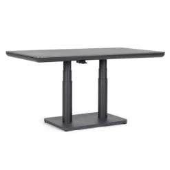 Table élévatrice en aluminium anthracide et pierre sintérisée Bizzotto Miguel