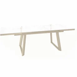 Table Malo avec rallonge automatique en aluminium - 180 x 240 x 100 cm