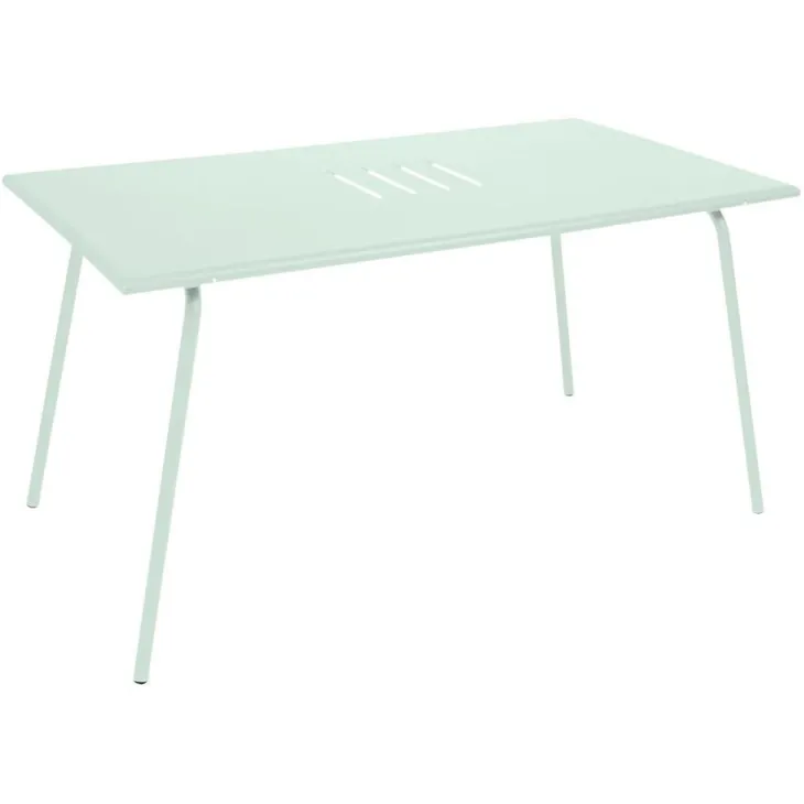 Table Monceau coloris vert en acier Fermob - 146 x 80 cm