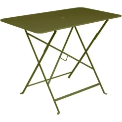 Table pliante en acier coloris pesto Bistro Fermob - 97 x 57 x 74 cm